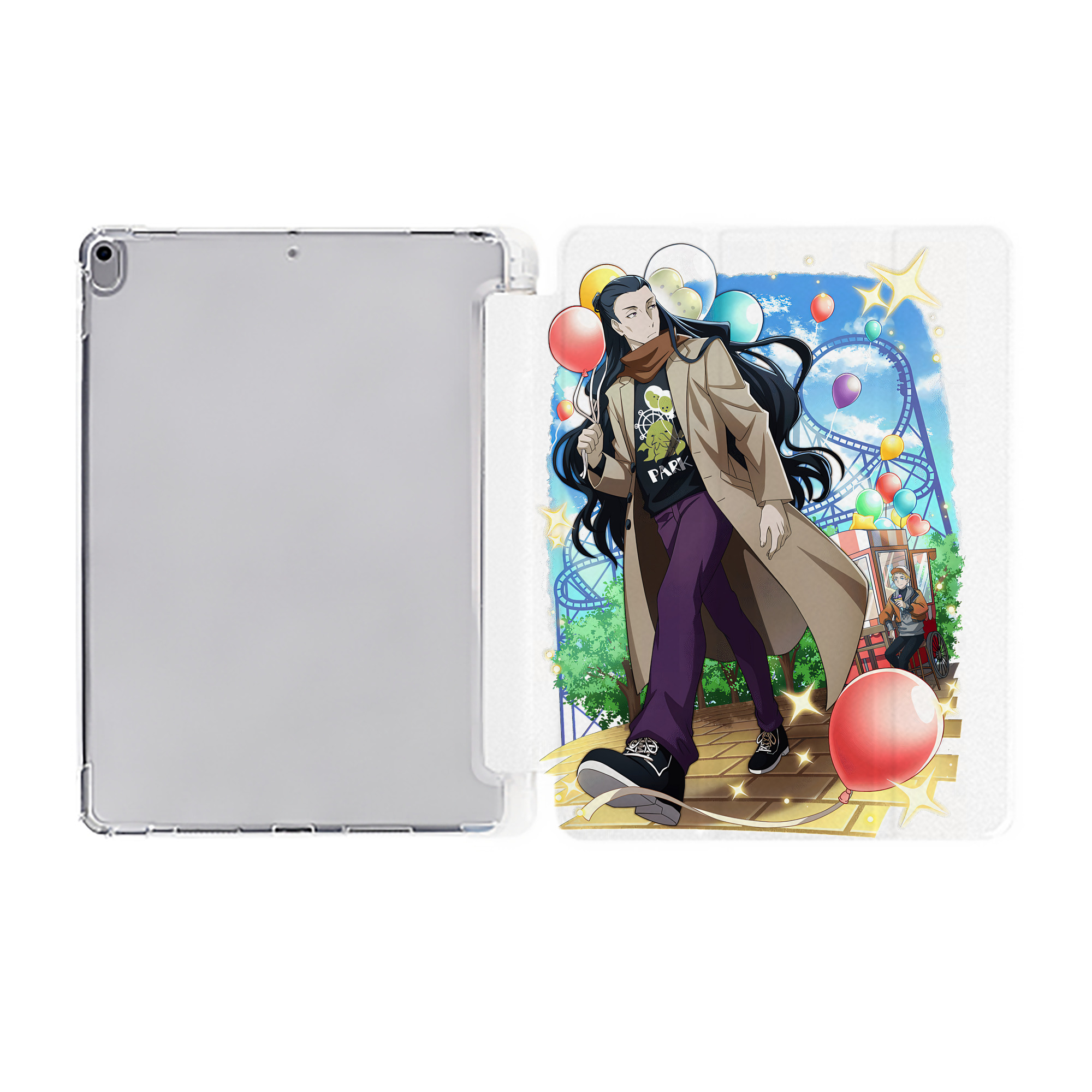 （画像用） 文豪ストレイドッグス Bungo Stray Dogs IPad ケース ペン収納付き 三つ折りスタンド PUレザー×シリコン 対応機種9.5/10.5/10.9インチ